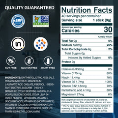 Salty Fruit Flavor Sugar Free Electrolyte Hydration Packets